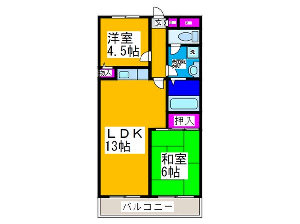 ドゥウェルプレシャスの物件間取画像